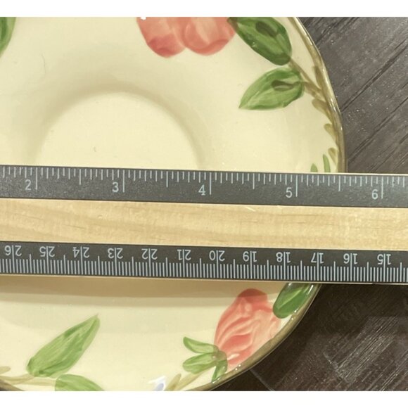 Franciscan Dinnerware Desert Rose Saucers Only Plates USA Set Of 2 READ Vintage - Picture 2 of 4